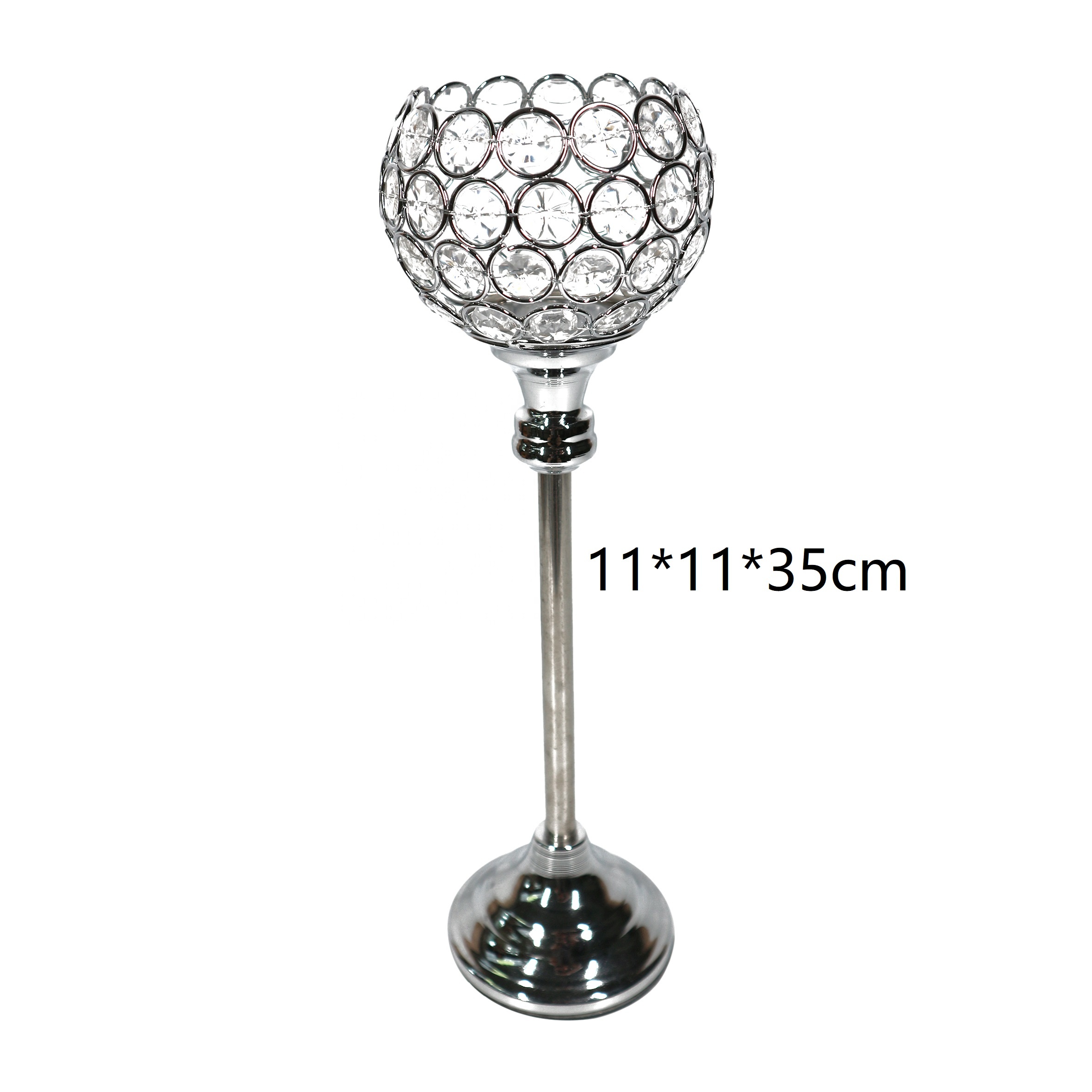 nordic crystal candle holder silver candlestick holder glass