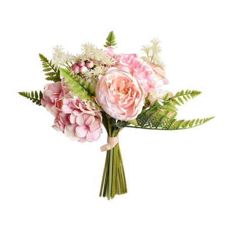 pink decortative Artificial flowers bouquet for home decoration and wedding
