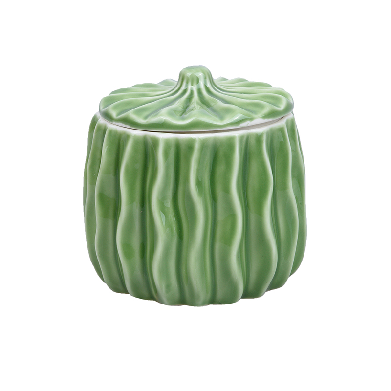Tropical Charming ceramic jar