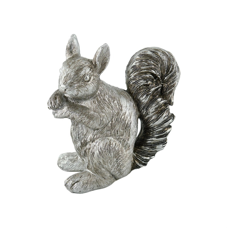 Silver Squirrel Resin Home Decoration Vividness Gift Giving Desktop Decor
