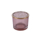 Glass crystal Candle Holder With Decorative Metal Cover