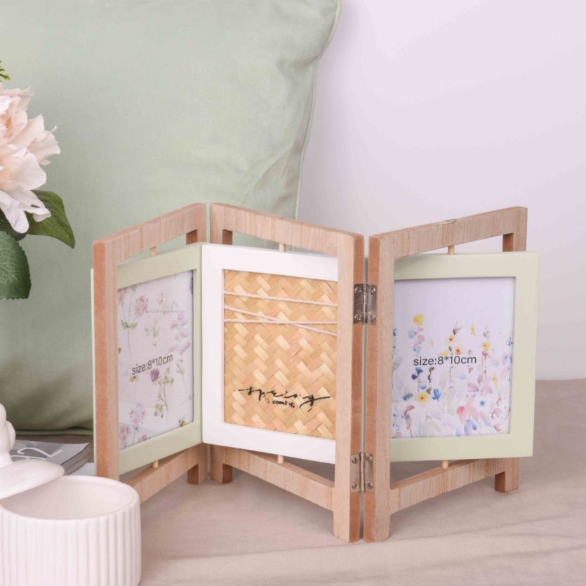 wooden table photo frame multi stand album
