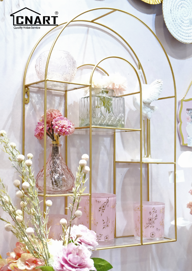 pink new design indoor decorative glass flower vases accent decor for home decor