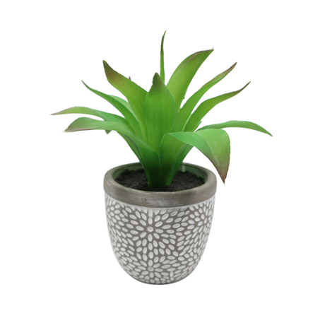 green plants artificial with cement pots plant for flower pots & planters