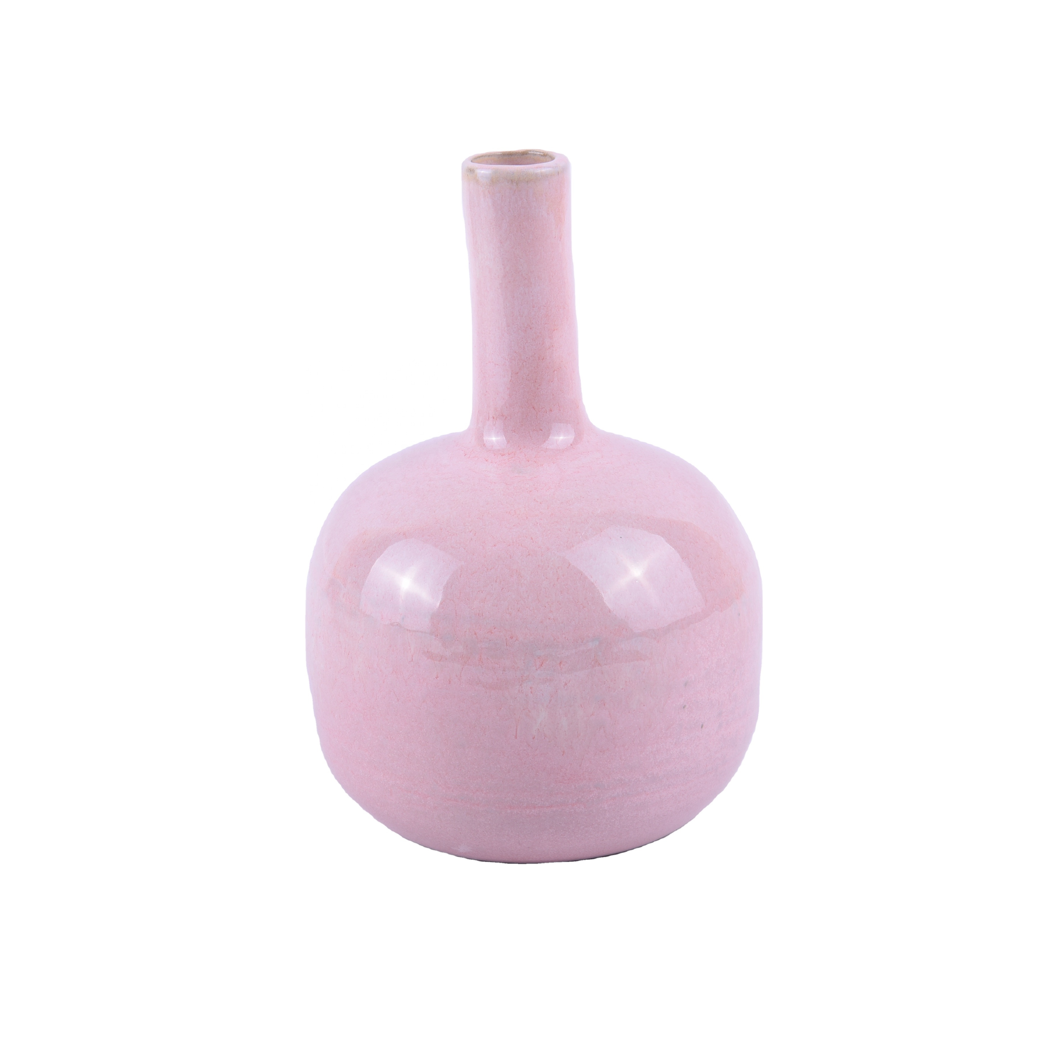pink fashion new design ceramic flower Vase accent decor