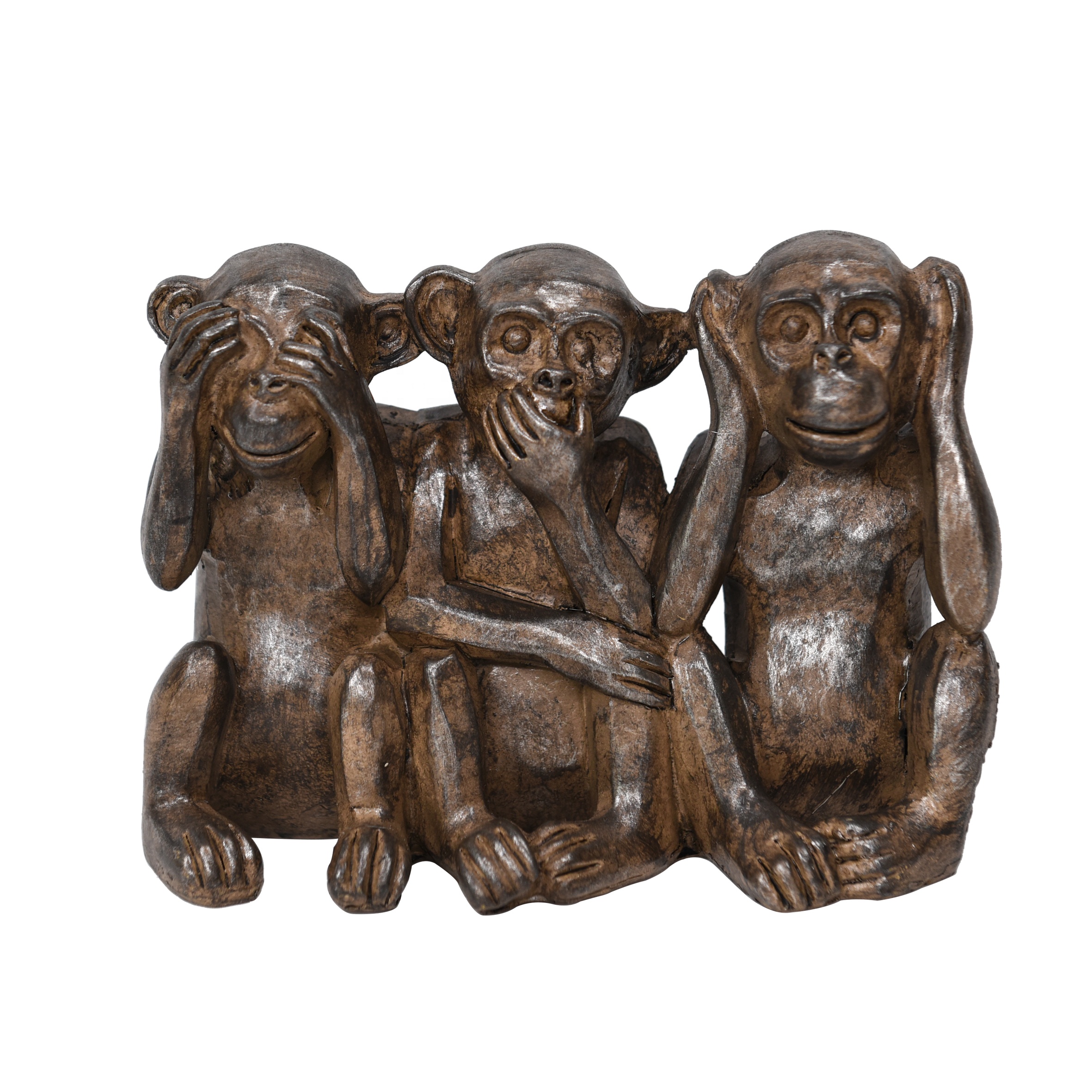 Resin See Hear Speak No Evil Monkey Figurines Home Decorative