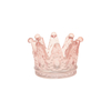 Romantic Crown Shape Crystal Cigarette Ashtray Glass Crown Shaped Glass Tea Light Wedding Glass Candle Holders