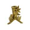 Home Decorations Golden Foil Resin Bird And Flowers Figurines Candleholder Craft & Gifts