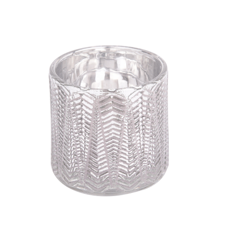silver crystal candlestick glass candle holder
