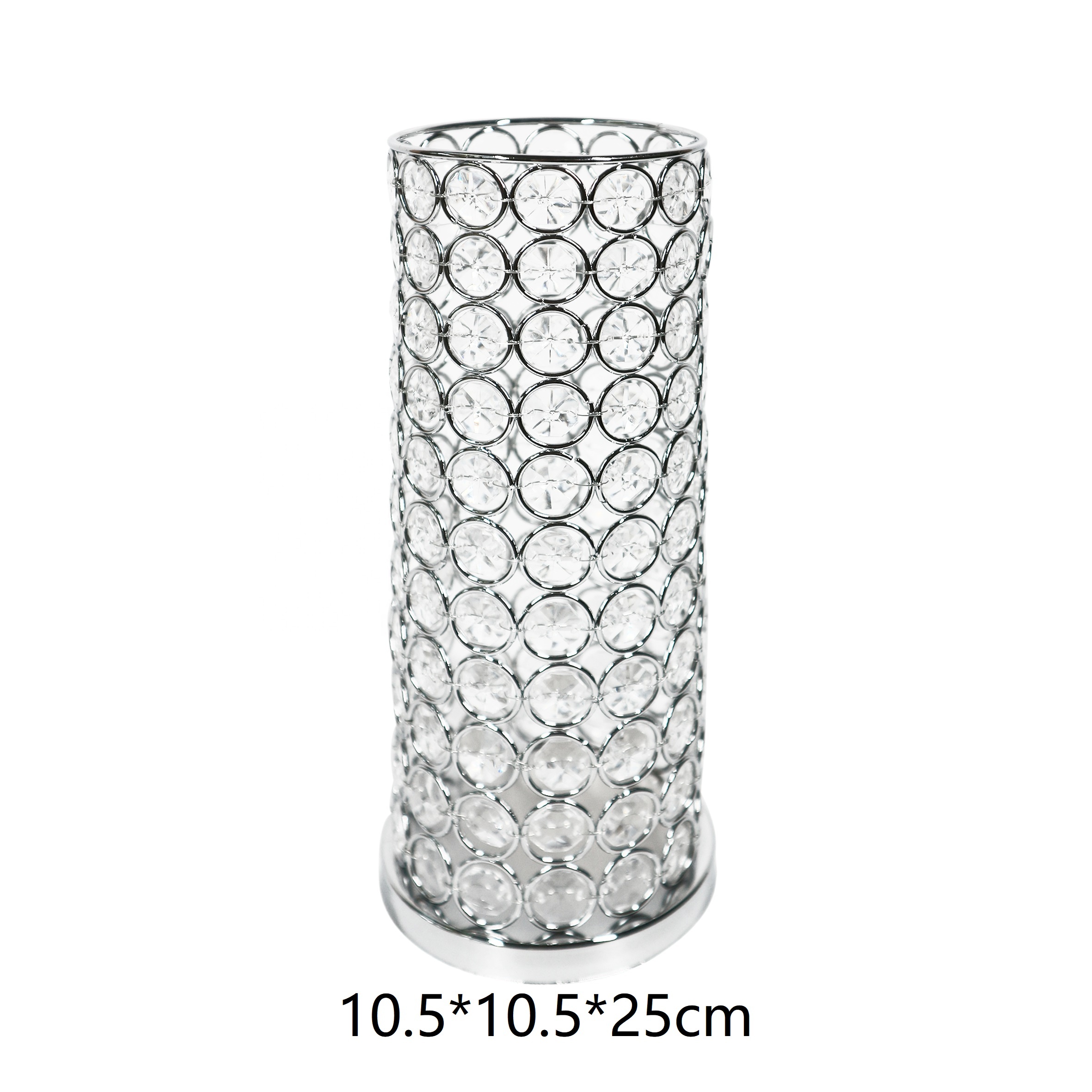glass Nordic luxury silver Candle Holder Wedding Decorative Candlesticks