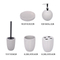 The minimalist bathroom art Toothbrush Holder and Cup,Soap Dispenser and Dish