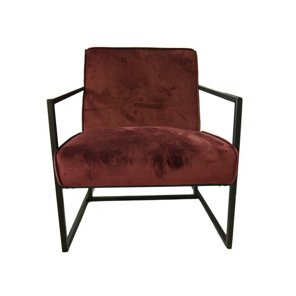 Modern Living Room luxury Furniture velvet chairs with metal legs