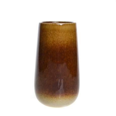 Privacy Mode Ceramic Smooth Graded Narrow Mouth Vase for Home Decor