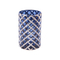 blue short decorative glass flower vases accent decor for home decor